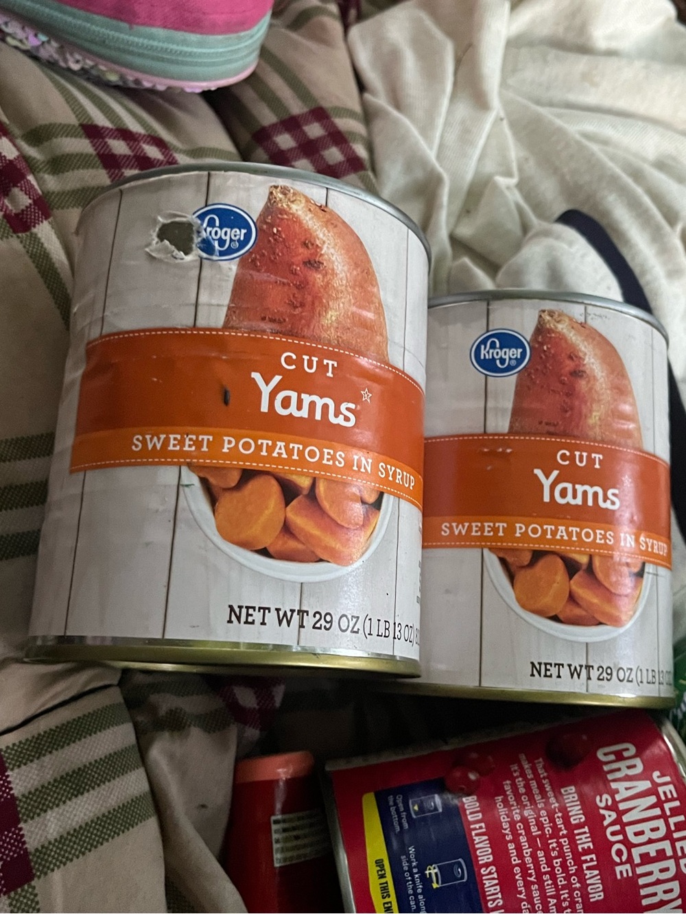 Cut Yams Sweet Potatoes in Syrup - Orange
